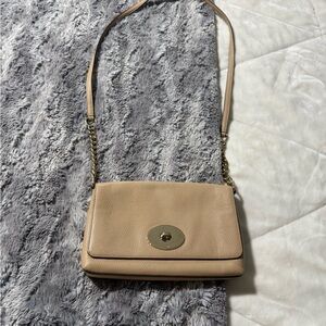 Elegant Coach Tan Leather Shoulder Bag